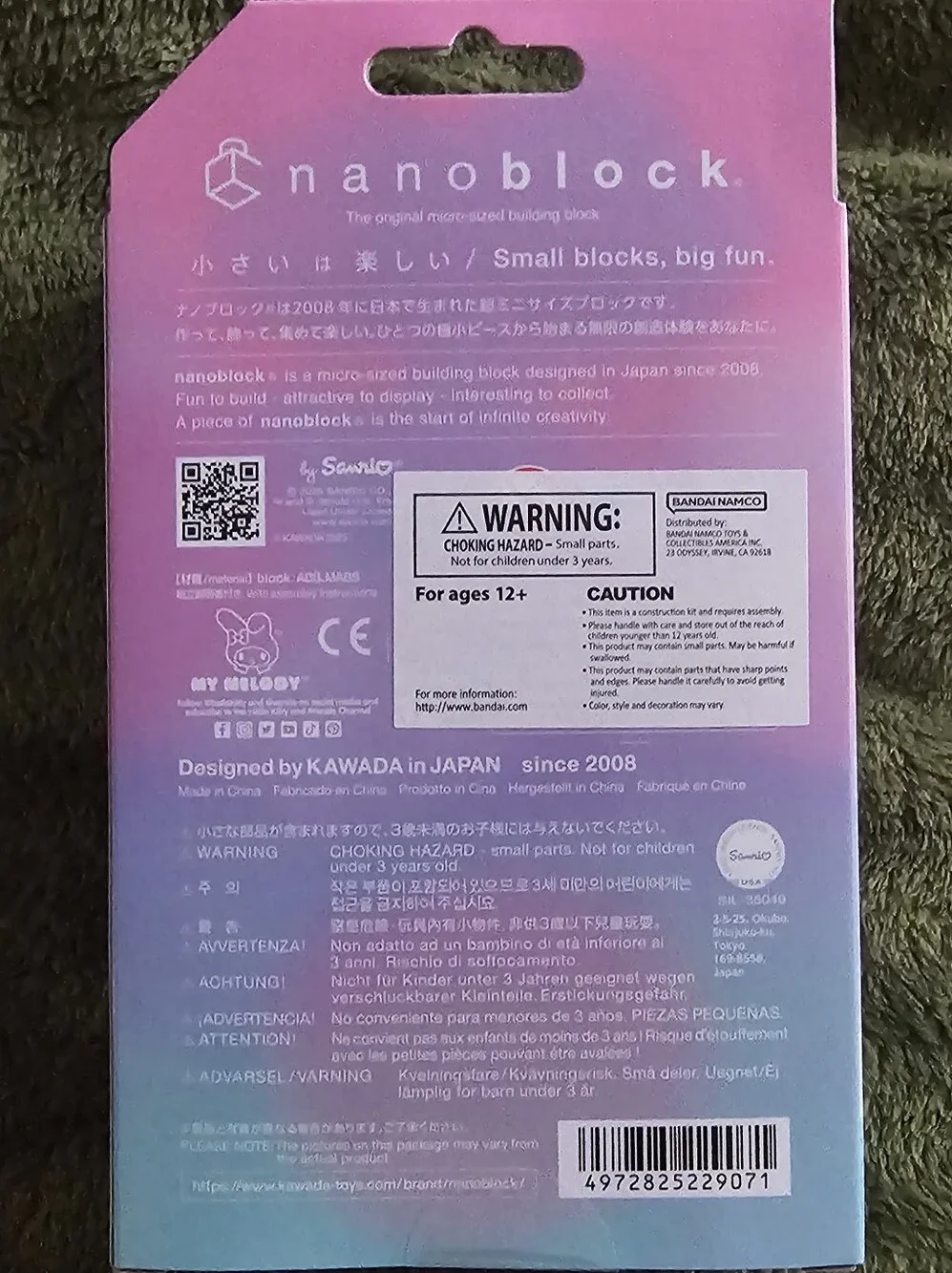 Nanoblock My Melody Ninja Hello Kitty Mini Building Set